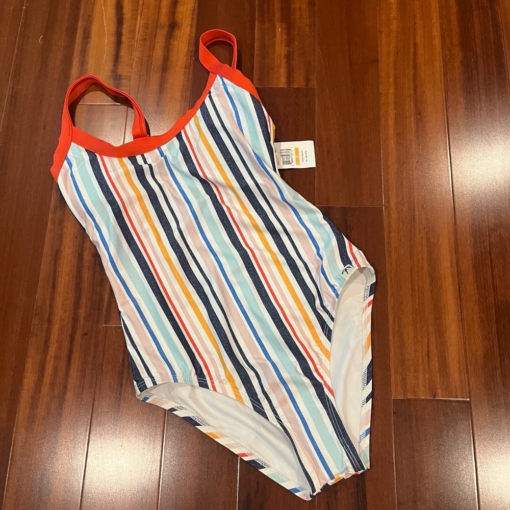 New NWT Splendid x Gray Malin‎ Swimsuit Onepiece Striped Pattern Size Small